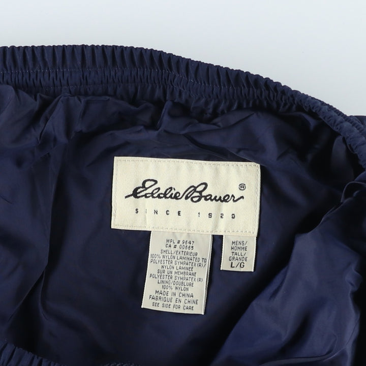 Eddie Bauer Nylon Pants, Shaka Shaka Pants, Men's Size L Nylon navy blue type Vintage Second Hand