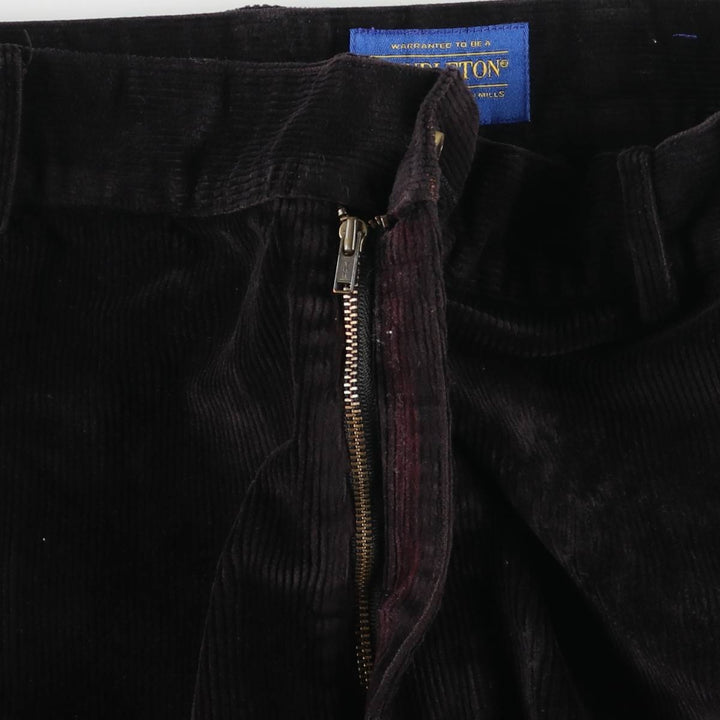Pendleton PENDLETON Men's Corduroy Pants (Size W33) cotton black type Vintage Second Hand