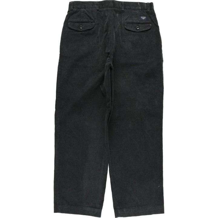Dockers Two-pleat Corduroy Pants, Men's, Size W35 cotton Charcoal Vintage Second Hand