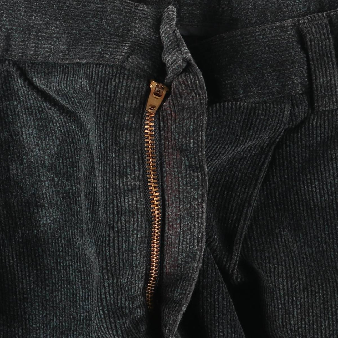 Dockers Two-pleat Corduroy Pants, Men's, Size W35 cotton Charcoal Vintage Second Hand