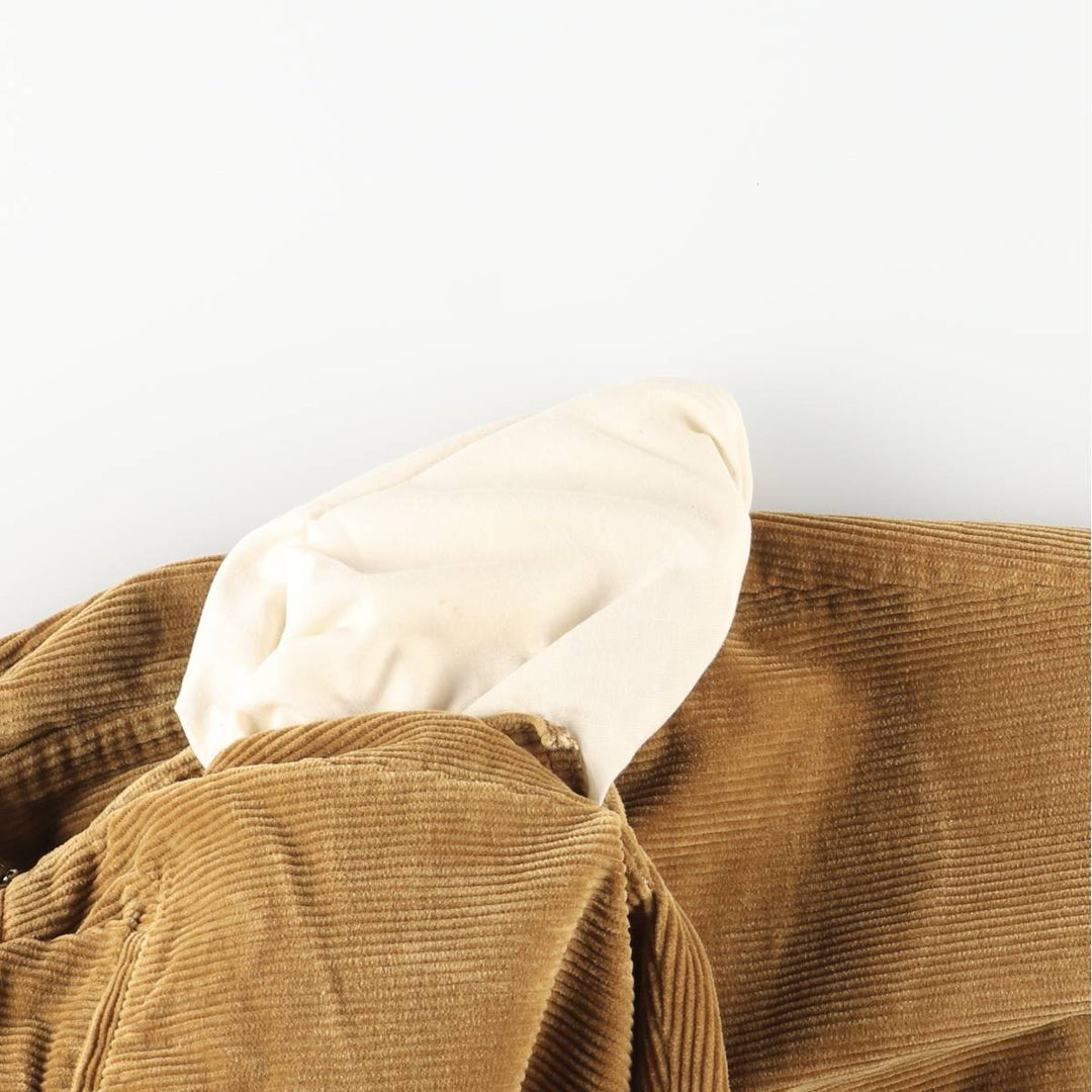 NORTON AND SONS Two-pleat Corduroy Pants, Men's, Size W34 unclear ocher yellow type Vintage Second Hand