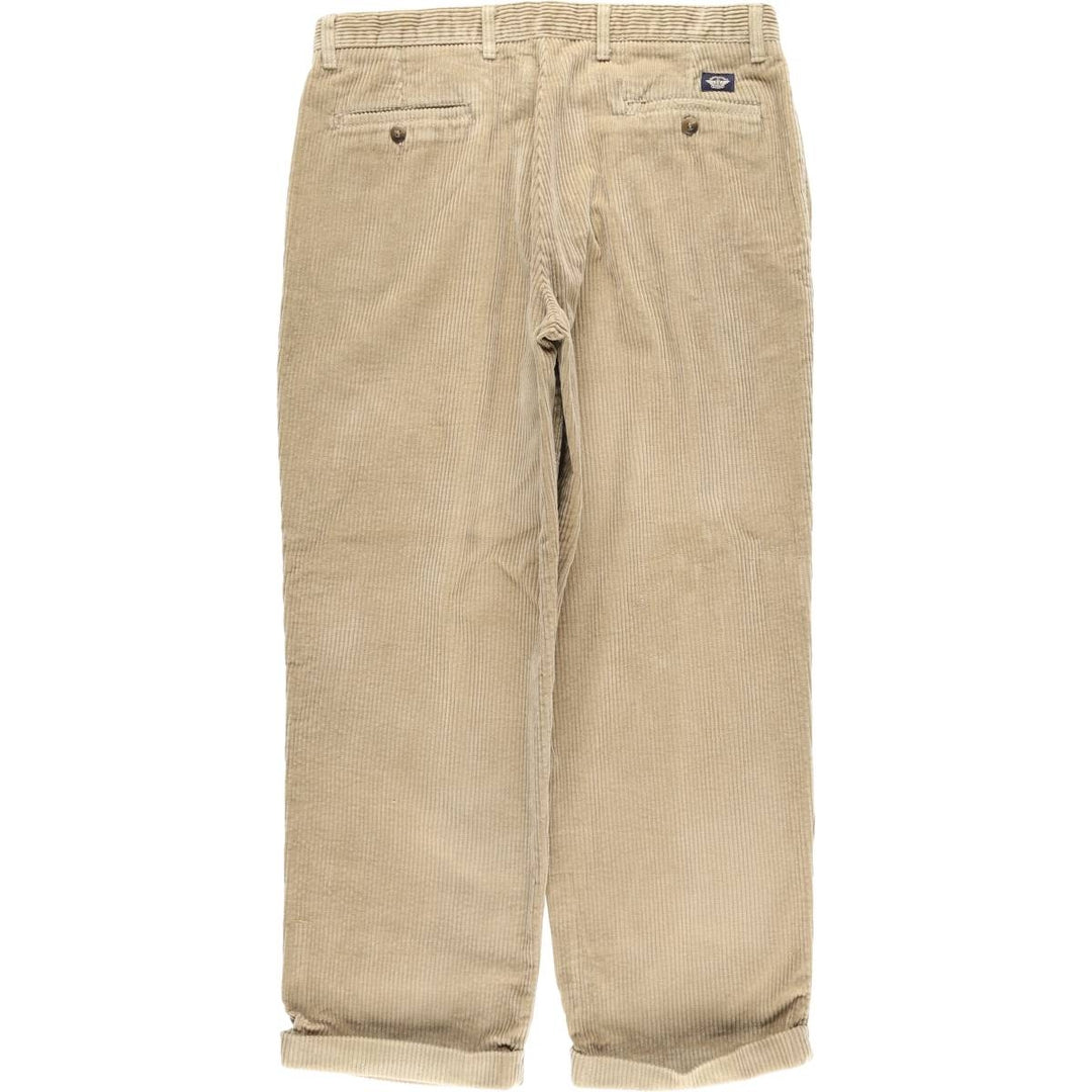 Dockers Khakis Wide-Ribbed Two-Pleated Corduroy Pants, Men's, Size W36 cotton Beige type Vintage Second Hand