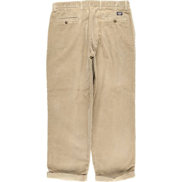 Dockers Khakis Wide-Ribbed Two-Pleated Corduroy Pants, Men's, Size W36 cotton Beige type Vintage Second Hand