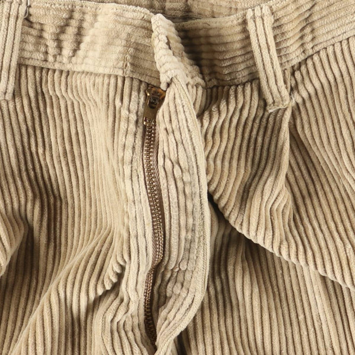 Dockers Khakis Wide-Ribbed Two-Pleated Corduroy Pants, Men's, Size W36 cotton Beige type Vintage Second Hand