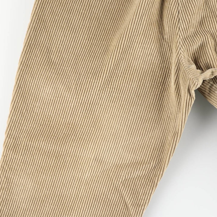 Dockers Khakis Wide-Ribbed Two-Pleated Corduroy Pants, Men's, Size W36 cotton Beige type Vintage Second Hand