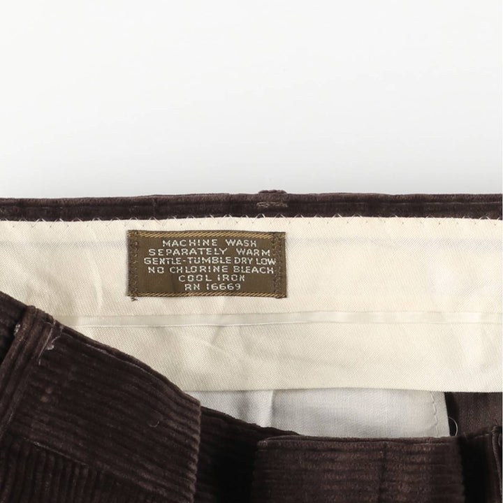 Men's corduroy pants, size W35 unclear brown type Vintage Second Hand