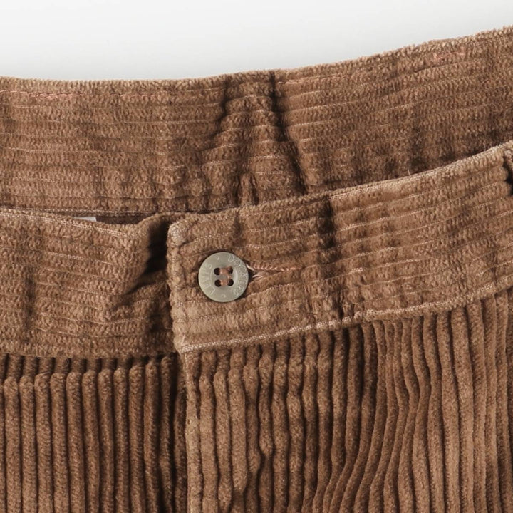 Dockers Wide-Ribbed Two-Pleated Corduroy Pants, Men's Size 36 cotton brown type Vintage Second Hand