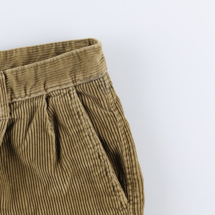 2000'S Eddie Bauer Relaxed Fit Two-Pleated Corduroy Pants, Men's Size W32 cotton brown type Vintage Second Hand