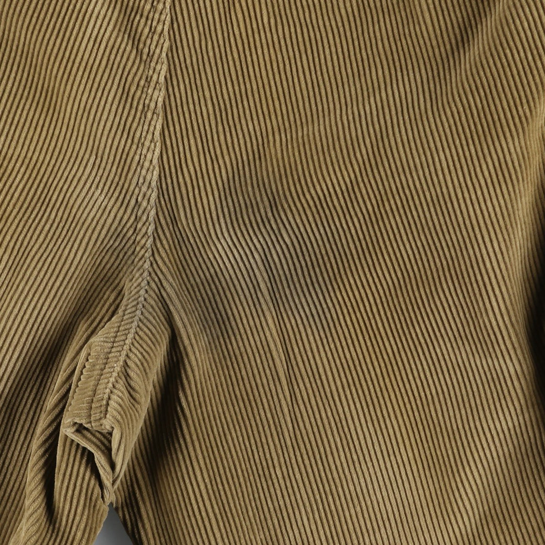 2000'S Eddie Bauer Relaxed Fit Two-Pleated Corduroy Pants, Men's Size W32 cotton brown type Vintage Second Hand