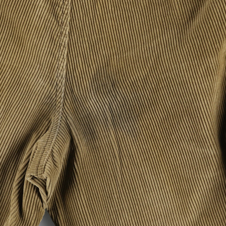 2000'S Eddie Bauer Relaxed Fit Two-Pleated Corduroy Pants, Men's Size W32 cotton brown type Vintage Second Hand