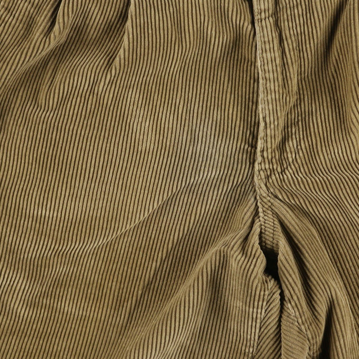 2000'S Eddie Bauer Relaxed Fit Two-Pleated Corduroy Pants, Men's Size W32 cotton brown type Vintage Second Hand