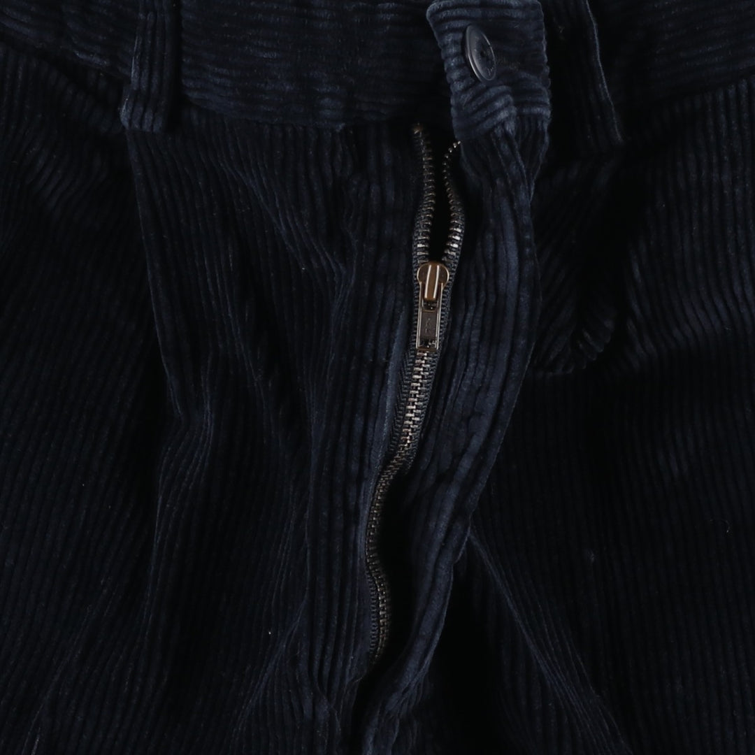 90'S Nautica Two-pleat Corduroy Pants, Men's, Vintage, Size 34 cotton navy blue type Vintage Second Hand