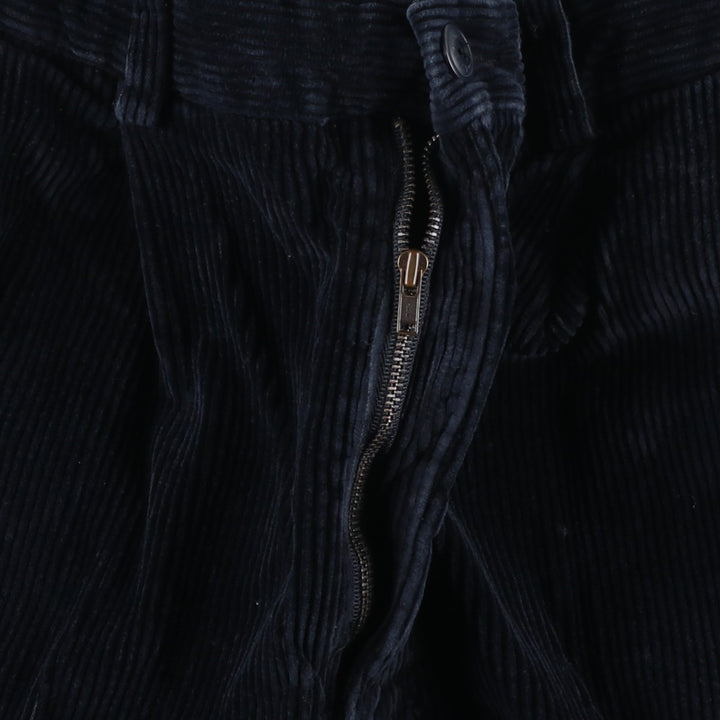 90'S Nautica Two-pleat Corduroy Pants, Men's, Vintage, Size 34 cotton navy blue type Vintage Second Hand