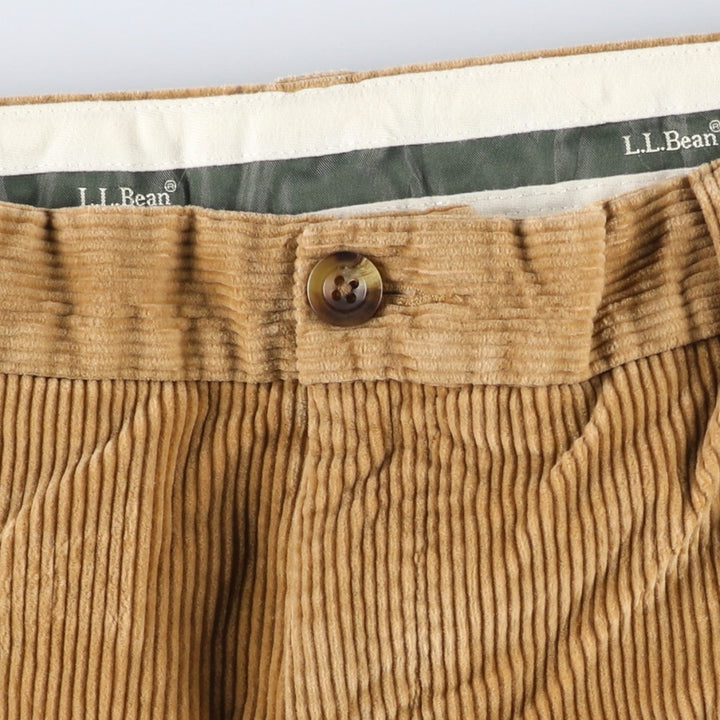 90s-00'S Vintage LLBean Classic Fit Corduroy Pants, Men's, Size W37 cotton brown type Vintage Second Hand