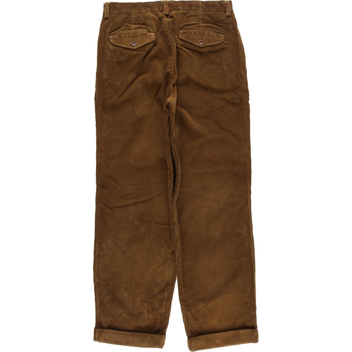 00'S Banana Republic SMITHFIELD Two-pleat Corduroy Pants for Men, W32 equivalent cotton brown type Vintage Second Hand