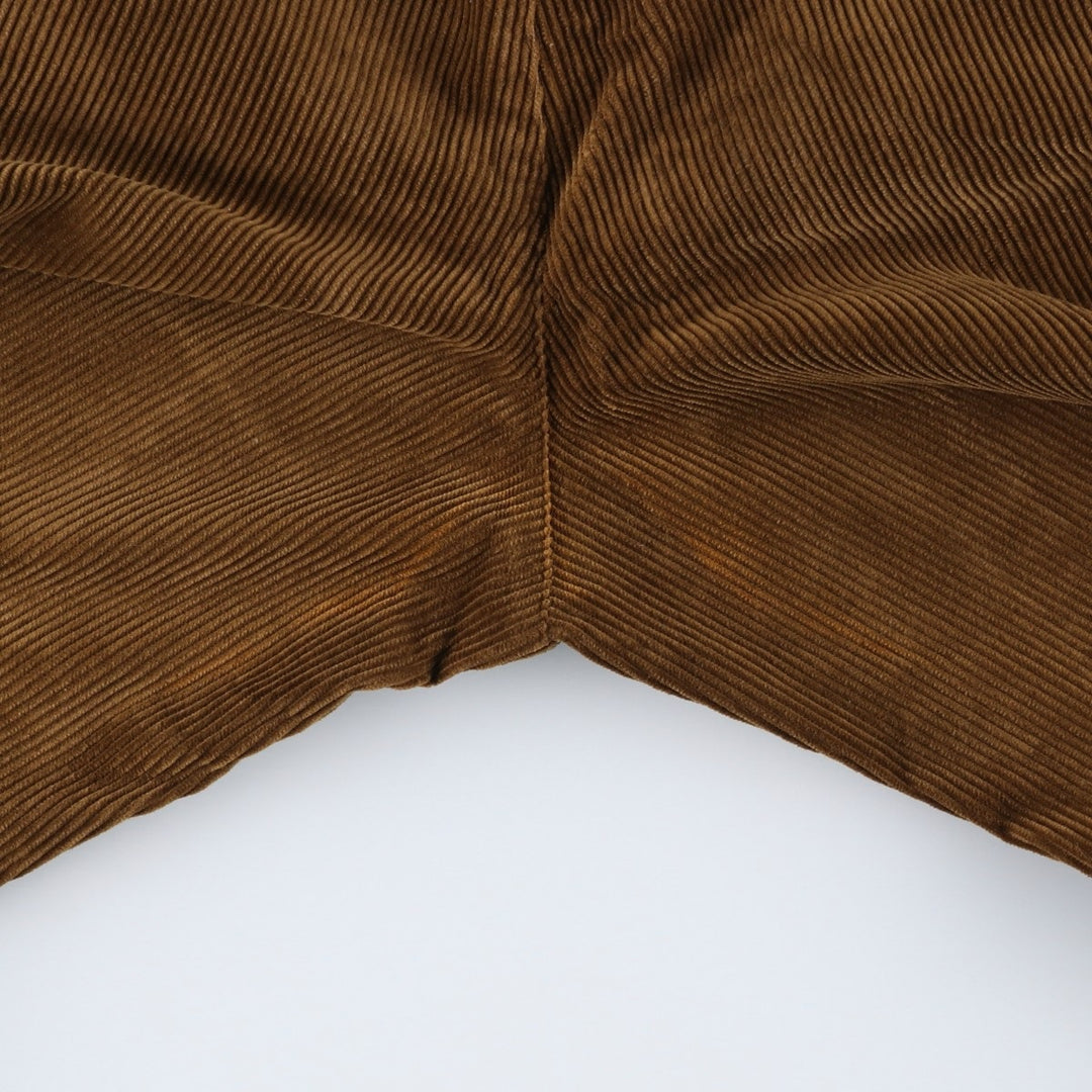 00'S Banana Republic SMITHFIELD Two-pleat Corduroy Pants for Men, W32 equivalent cotton brown type Vintage Second Hand