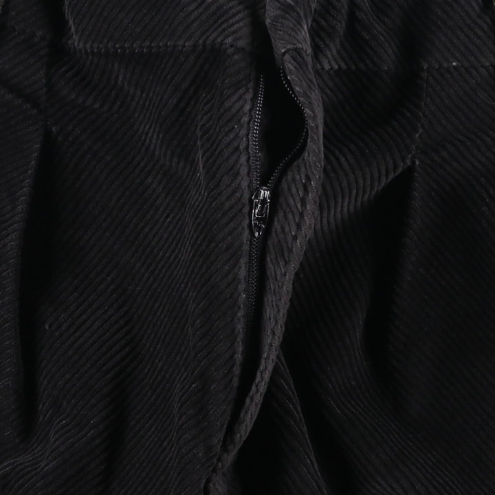 Vintage 80s-90'S Lawrence two-pleat corduroy pants, made in the USA, men's size 34. unclear black type Vintage Second Hand
