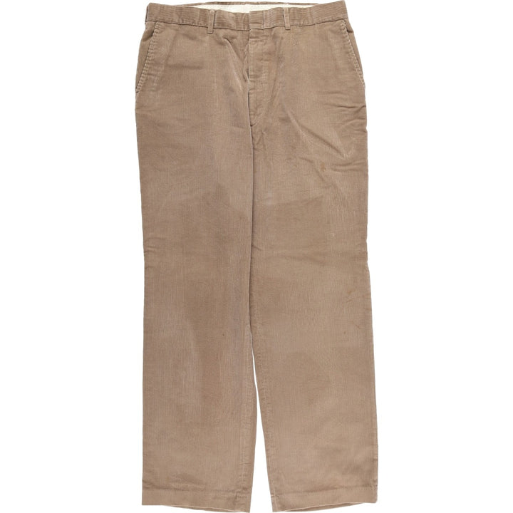 90'S Haggar corduroy pants, made in the USA, men's, size W35, vintage cotton brown type Vintage Second Hand