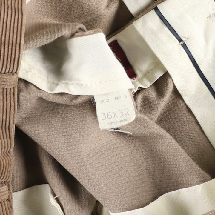 90'S Haggar corduroy pants, made in the USA, men's, size W35, vintage cotton brown type Vintage Second Hand
