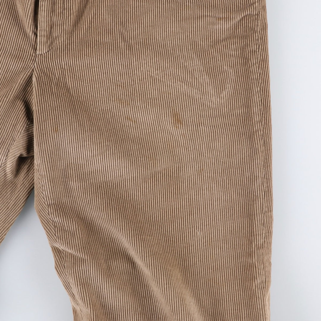 90'S Haggar corduroy pants, made in the USA, men's, size W35, vintage cotton brown type Vintage Second Hand