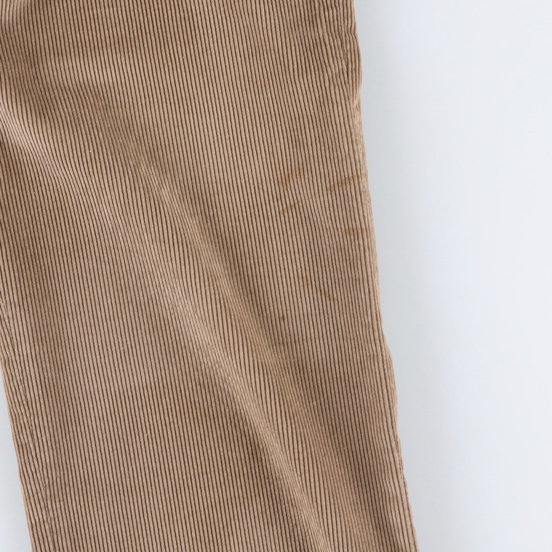 90'S Haggar corduroy pants, made in the USA, men's, size W35, vintage cotton brown type Vintage Second Hand