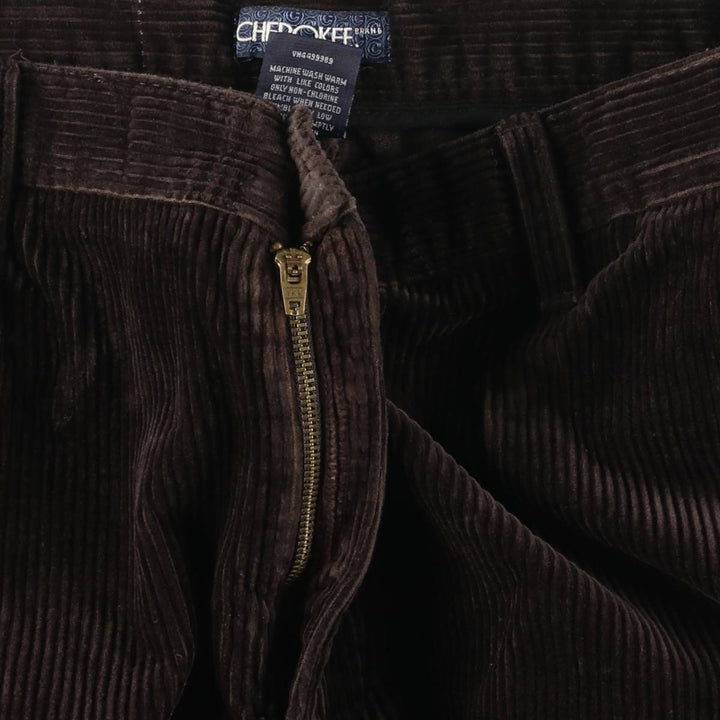 CHEROKEE Corduroy Pants Men's Size 34 cotton brown type Vintage Second Hand