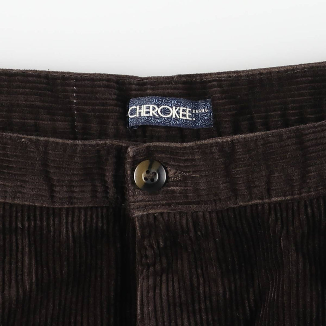 CHEROKEE Corduroy Pants Men's Size 34 cotton brown type Vintage Second Hand