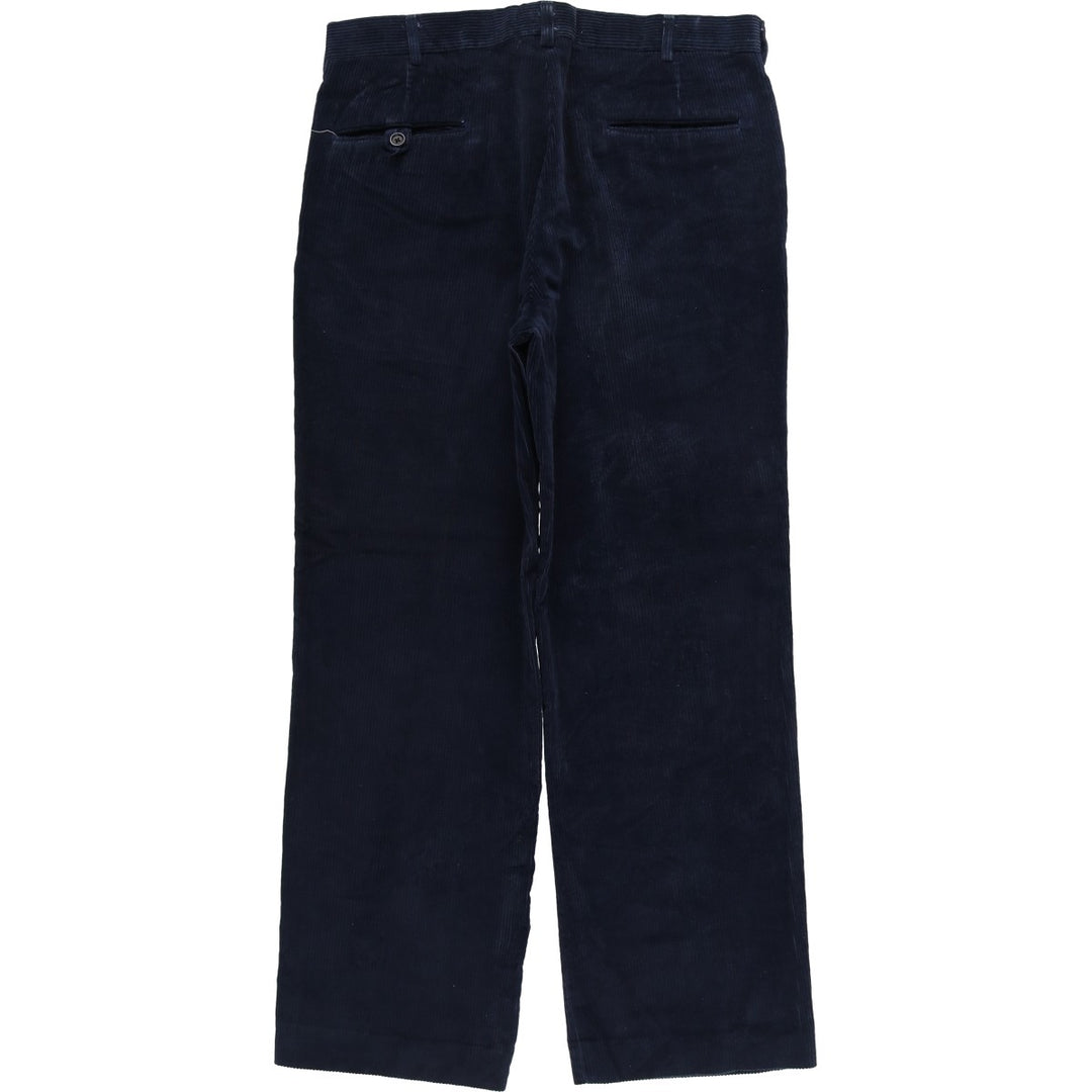 Corduroy pants for men, size W34 cotton navy blue type Vintage Second Hand