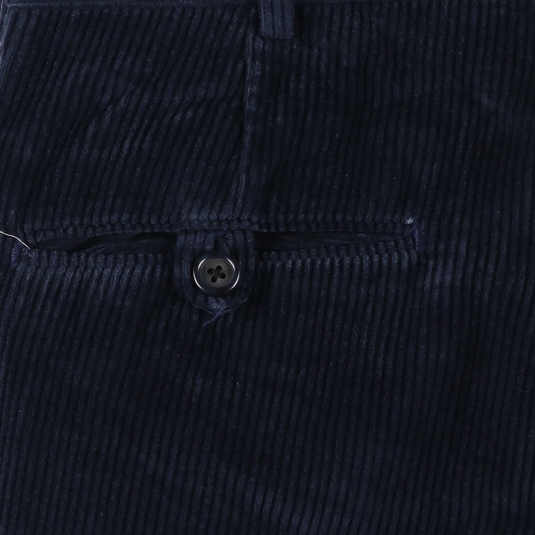 Corduroy pants for men, size W34 cotton navy blue type Vintage Second Hand