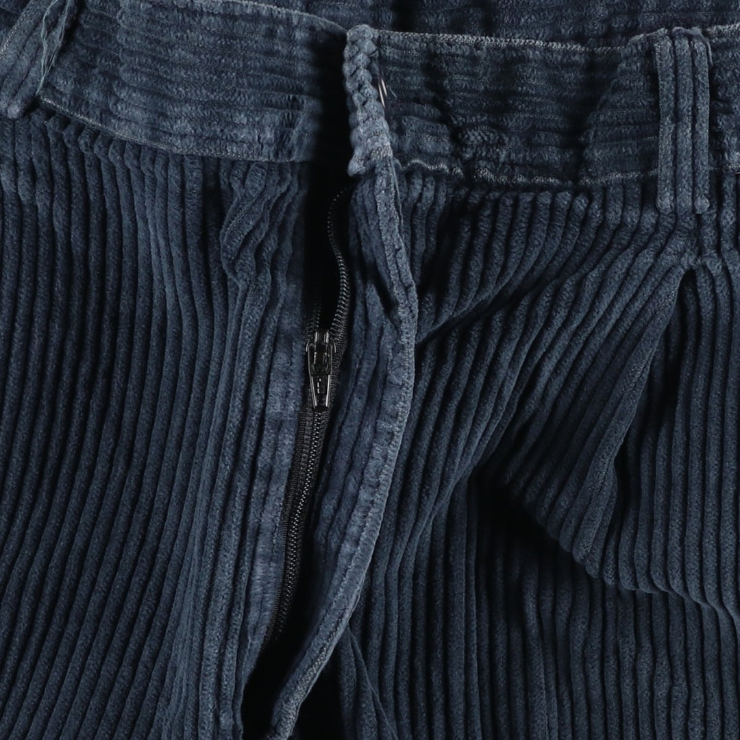 IZOD Two-pleat Corduroy Pants, Men's, Size 36 cotton navy blue type Vintage Second Hand