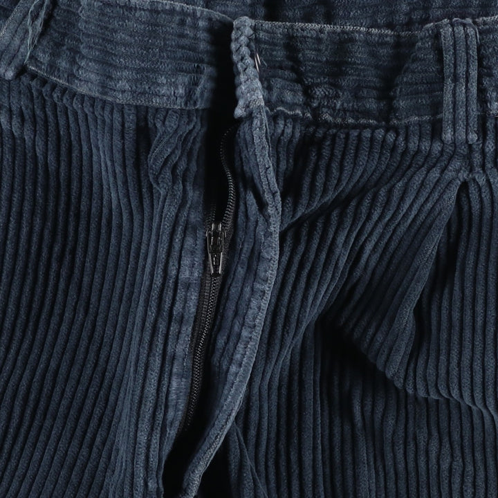 IZOD Two-pleat Corduroy Pants, Men's, Size 36 cotton navy blue type Vintage Second Hand