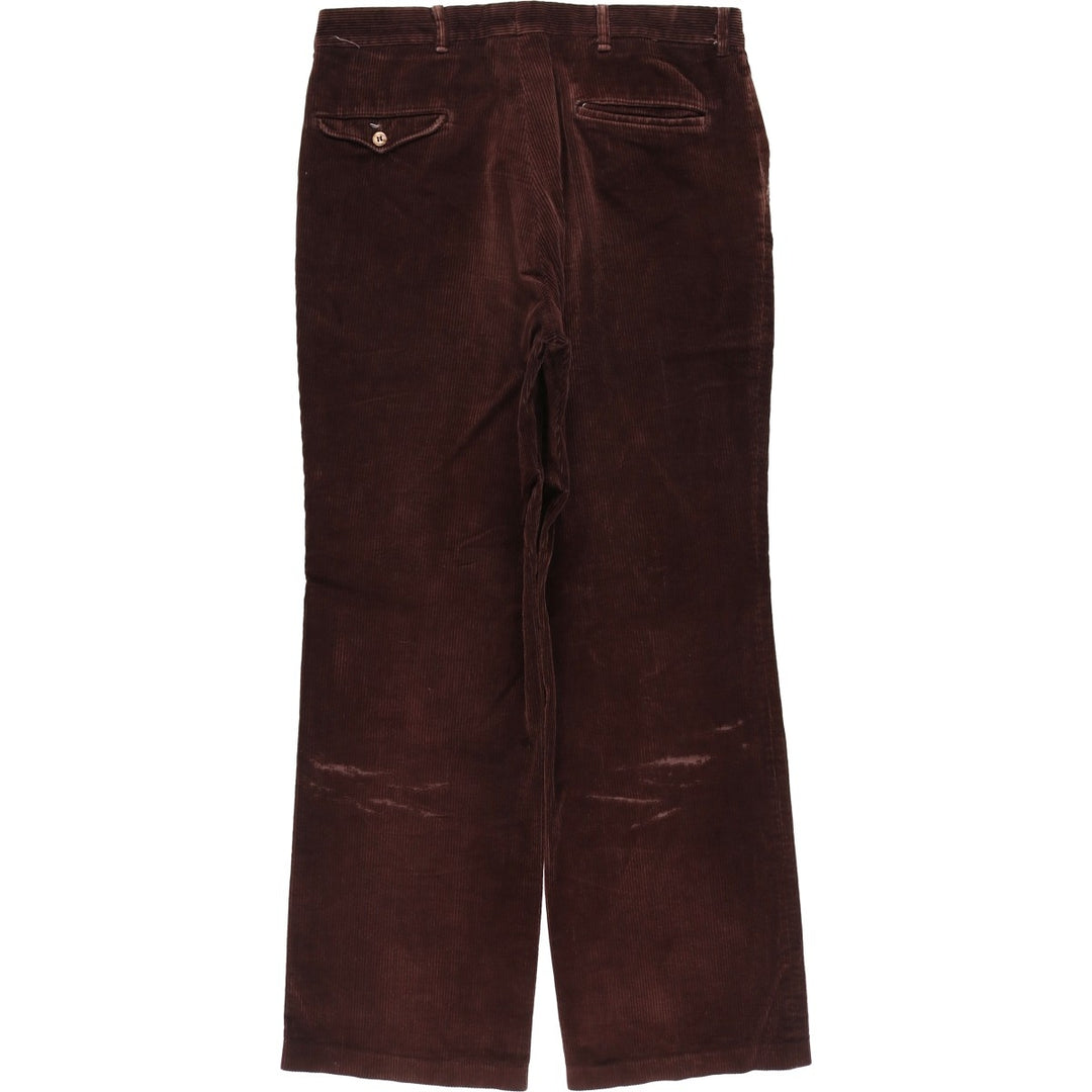 Vintage wide-ribbed corduroy pants for men, size W32 unclear brown type Vintage Second Hand