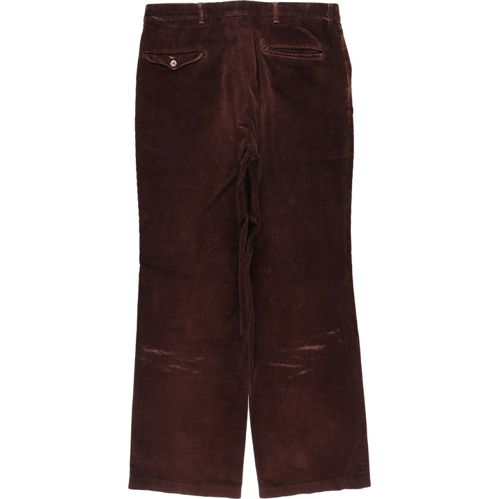 Vintage wide-ribbed corduroy pants for men, size W32 unclear brown type Vintage Second Hand
