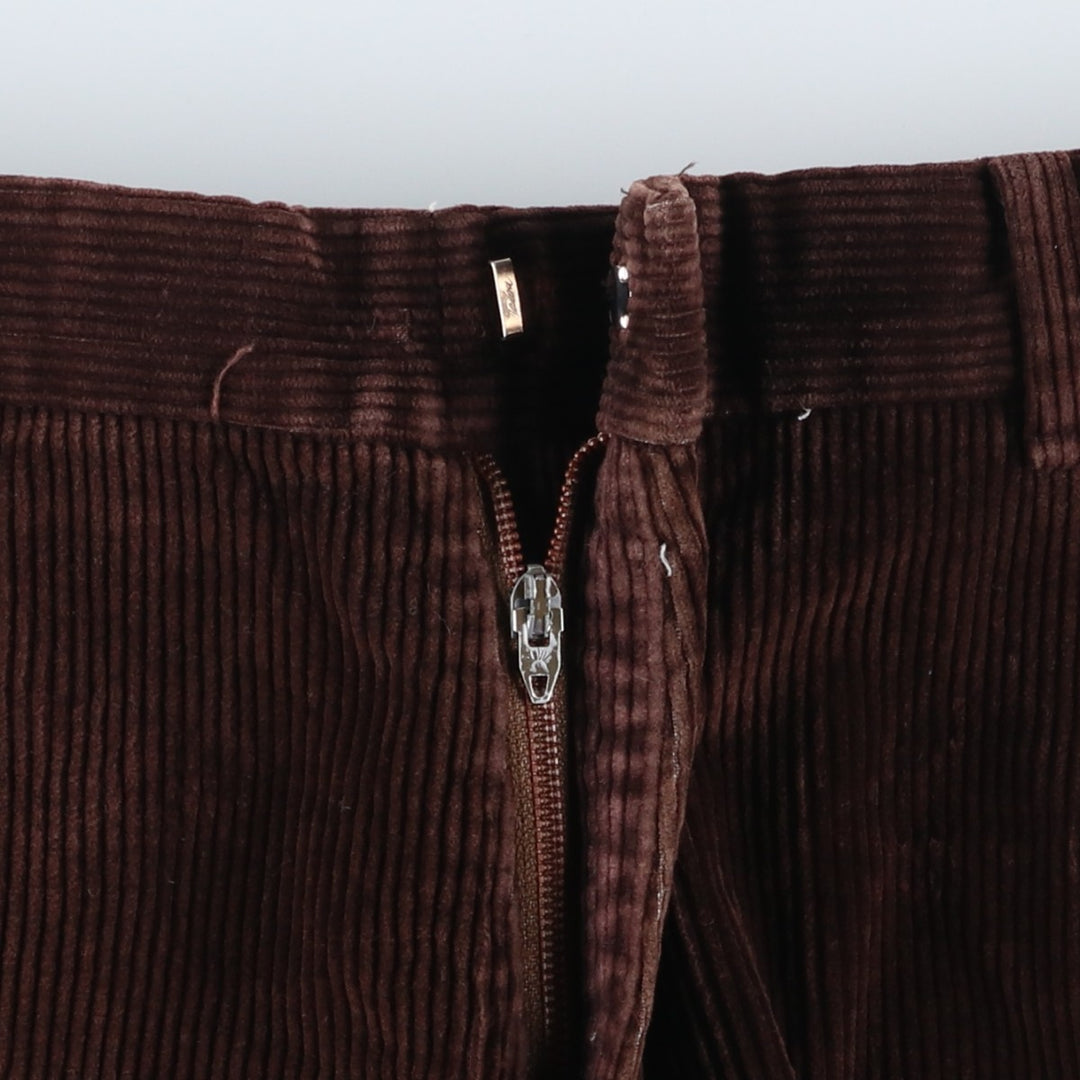 Vintage wide-ribbed corduroy pants for men, size W32 unclear brown type Vintage Second Hand