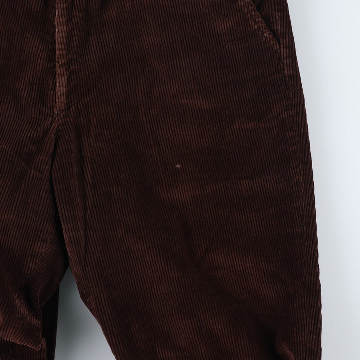 Vintage wide-ribbed corduroy pants for men, size W32 unclear brown type Vintage Second Hand