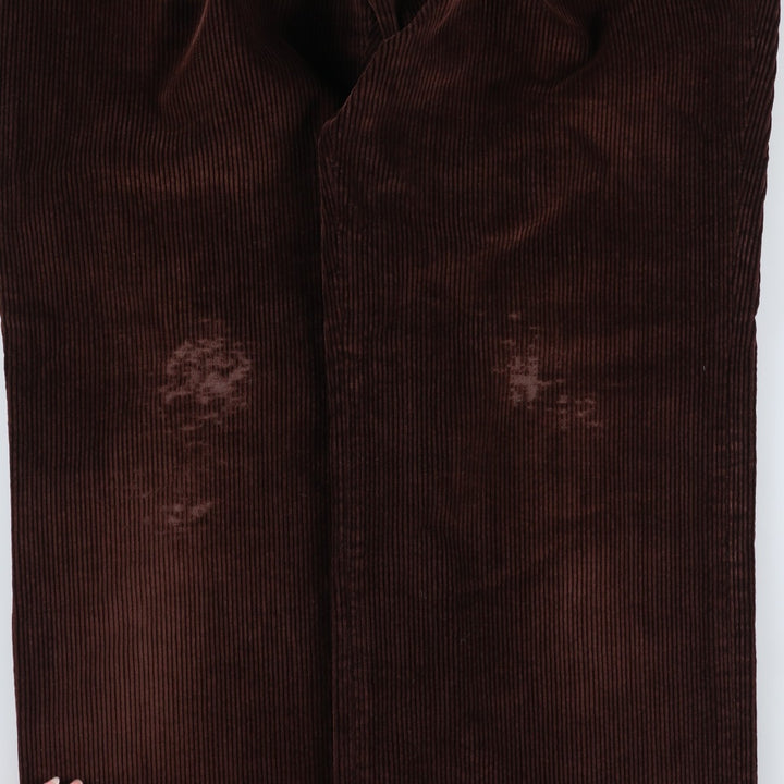 Vintage wide-ribbed corduroy pants for men, size W32 unclear brown type Vintage Second Hand