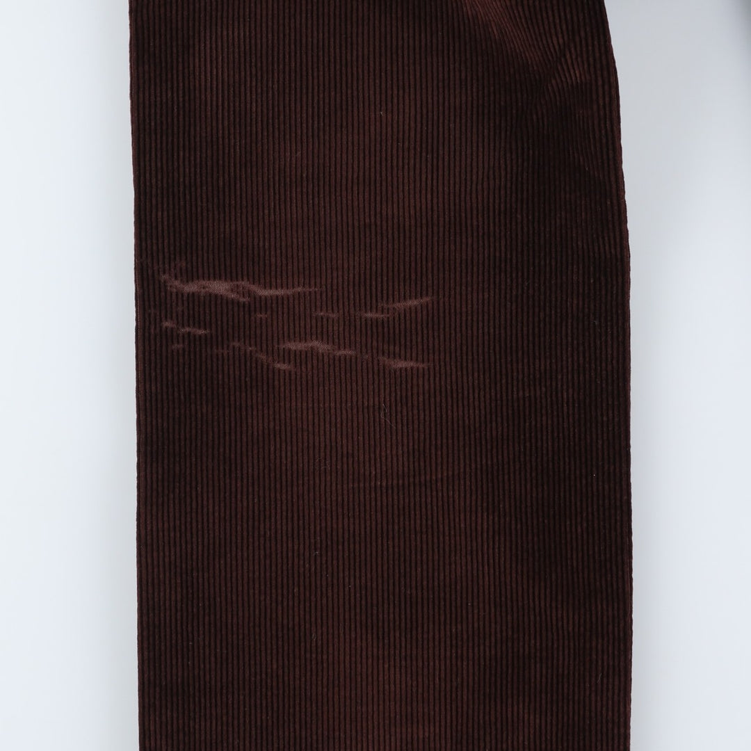 Vintage wide-ribbed corduroy pants for men, size W32 unclear brown type Vintage Second Hand