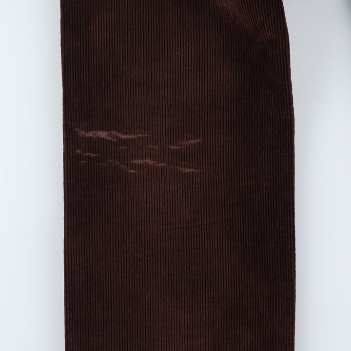 Vintage wide-ribbed corduroy pants for men, size W32 unclear brown type Vintage Second Hand