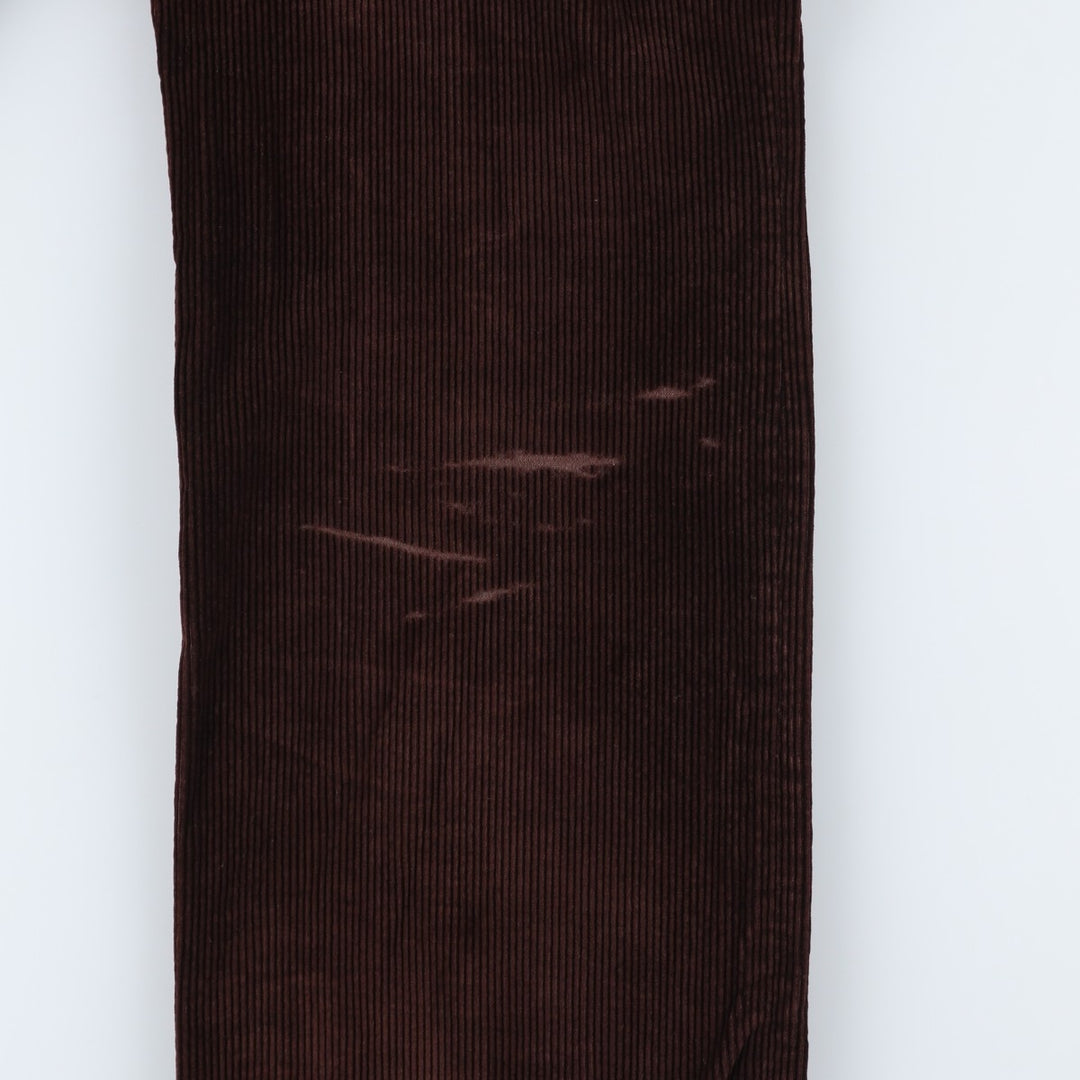 Vintage wide-ribbed corduroy pants for men, size W32 unclear brown type Vintage Second Hand