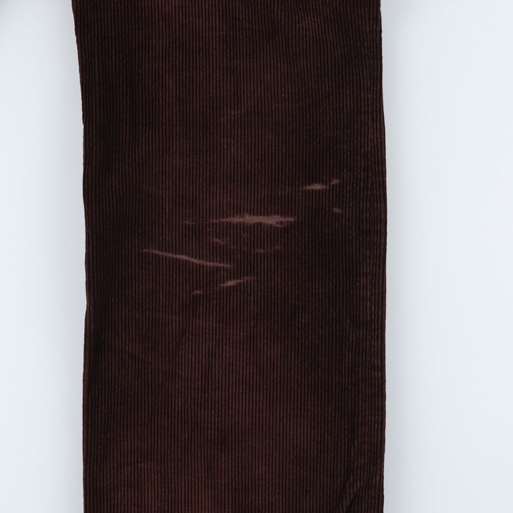 Vintage wide-ribbed corduroy pants for men, size W32 unclear brown type Vintage Second Hand