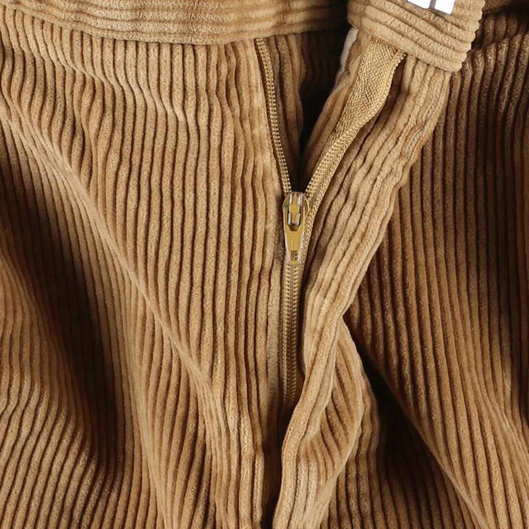 2000'S LANDS'END Two-pleat Wide-ribbed Corduroy Pants, Men's, Size W36 cotton Beige type Vintage Second Hand