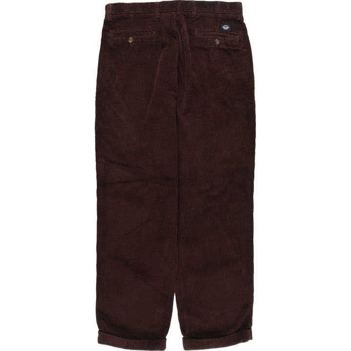 Dockers Khakis Wide-Ribbed Two-Pleated Corduroy Pants, Men's, Size W33 cotton brown type Vintage Second Hand