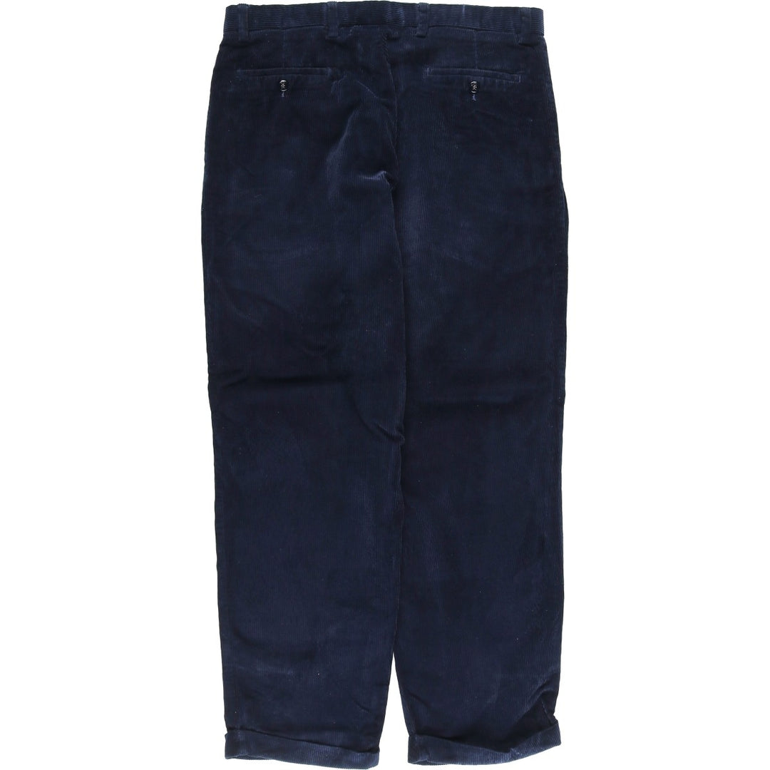 90'S Dockers Recode Two-Pleated Corduroy Pants, Men's, Size W35 cotton navy blue type Vintage Second Hand