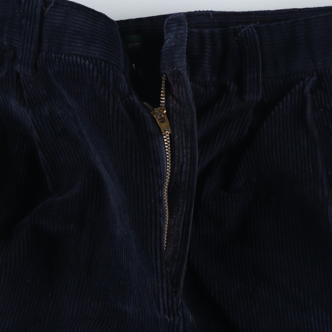 90'S Dockers Recode Two-Pleated Corduroy Pants, Men's, Size W35 cotton navy blue type Vintage Second Hand