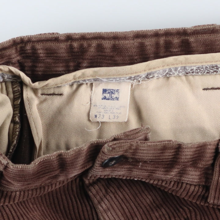 Dockers Khakis Wide Ribbed Corduroy Pants, Men's, Size W33 cotton beige type brown Vintage Second Hand