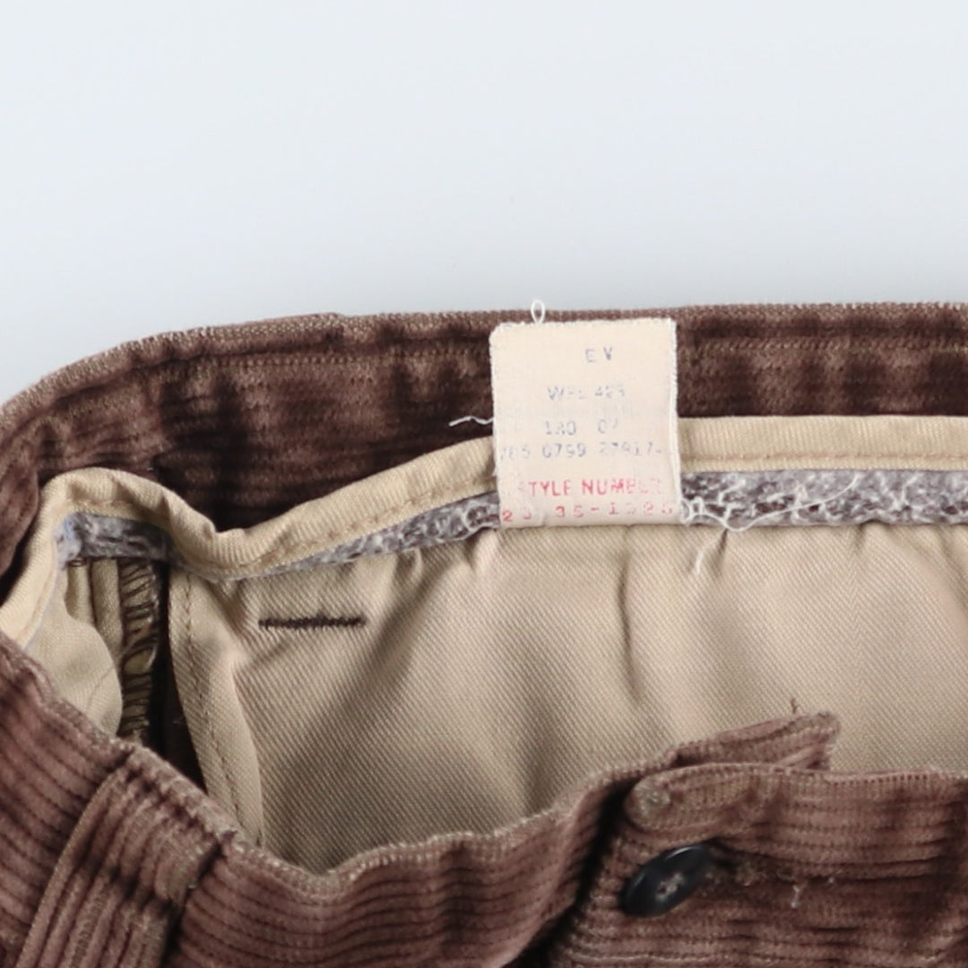Dockers Khakis Wide Ribbed Corduroy Pants, Men's, Size W33 cotton beige type brown Vintage Second Hand