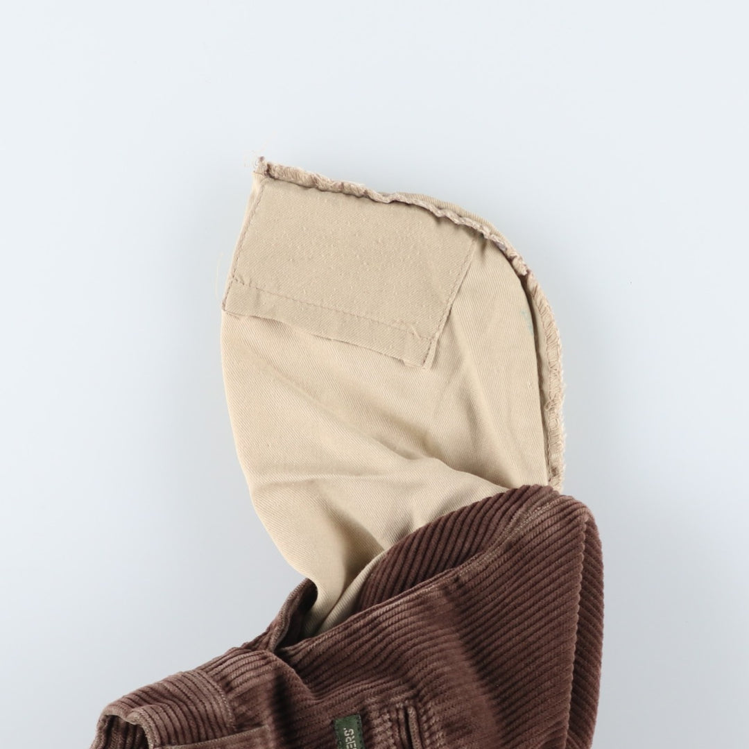 Dockers Khakis Wide Ribbed Corduroy Pants, Men's, Size W33 cotton beige type brown Vintage Second Hand