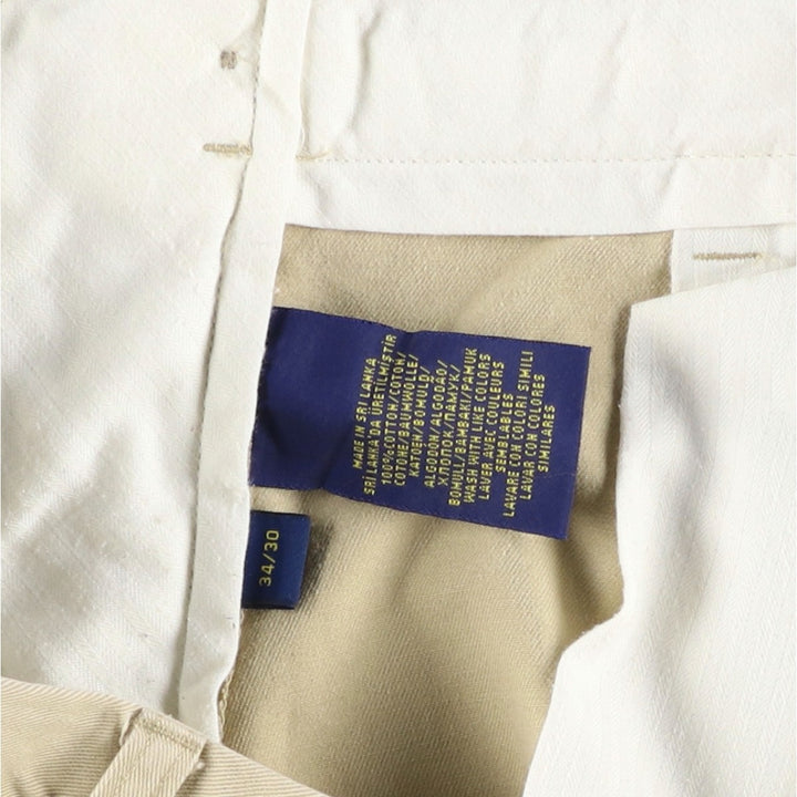 Ralph Lauren POLO RALPH LAUREN Chino Pants Men's W35 equivalent cotton Beige type Vintage Second Hand
