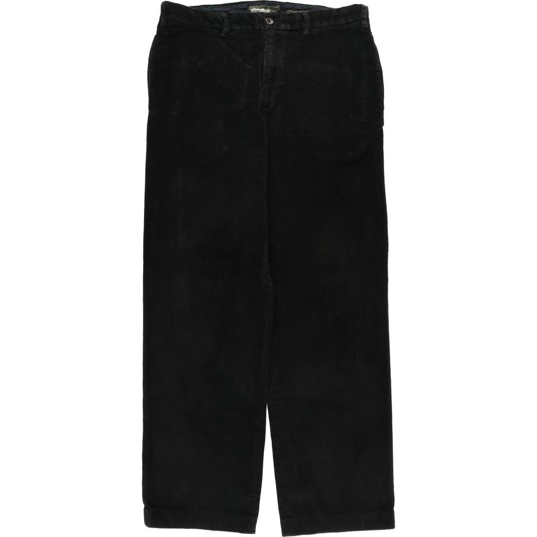 2000'S Eddie Bauer Classic Fit Corduroy Pants, Men's, Size 36 cotton black type Vintage Second Hand