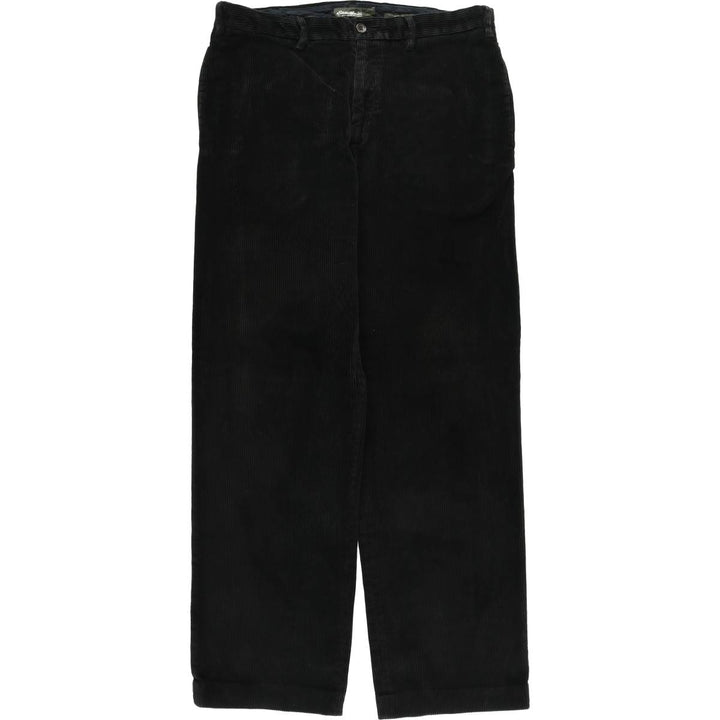 2000'S Eddie Bauer Classic Fit Corduroy Pants, Men's, Size 36 cotton black type Vintage Second Hand